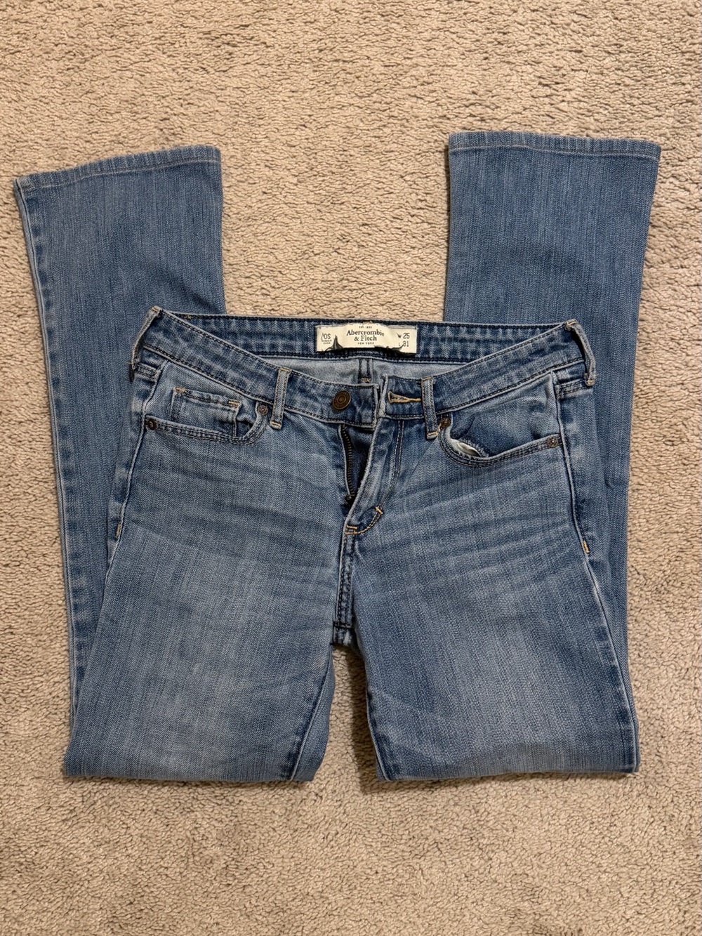 Abercrombie & Fitch Light Blue Flare Jeans